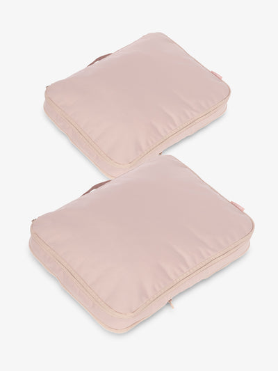 CALPAK large compression packing cubes in pink sand; PCL2301-PINK-SAND view 1