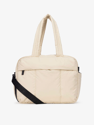 CALPAK duffel bag in cream; DSM1901-OATMEAL view 1