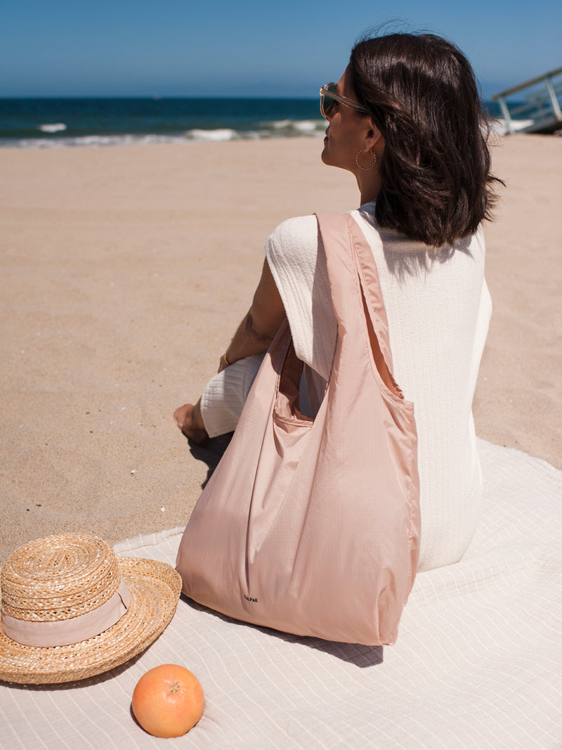 CALPAK Reusable Grocery Bag in pink