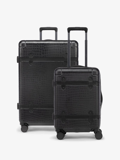 CALPAK set of 2 black hard shell CALPAK TRNK luggage; LTK2000-BLACK-CROC view 1