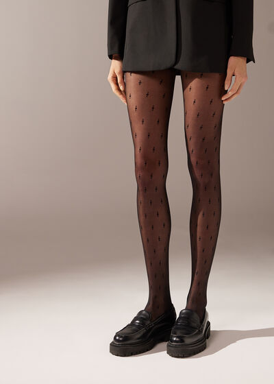 Sheer 30 Denier Diamond Tights