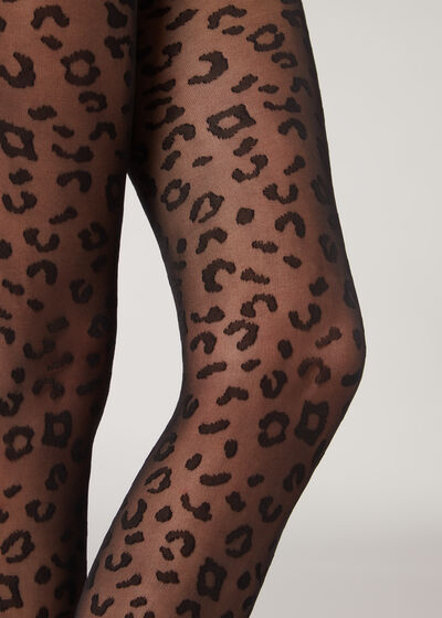 Animal Pattern 30 Denier Sheer Tights