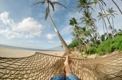 Beach Hammock Blue Sky