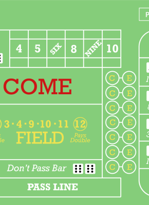 Craps table layout