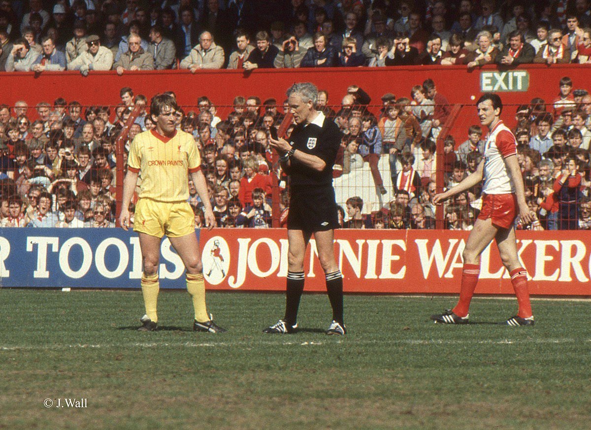 Kenny Dalglish during a match against Stoke City