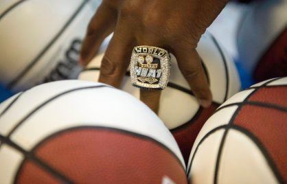 Ray Allen wearing NBA ring