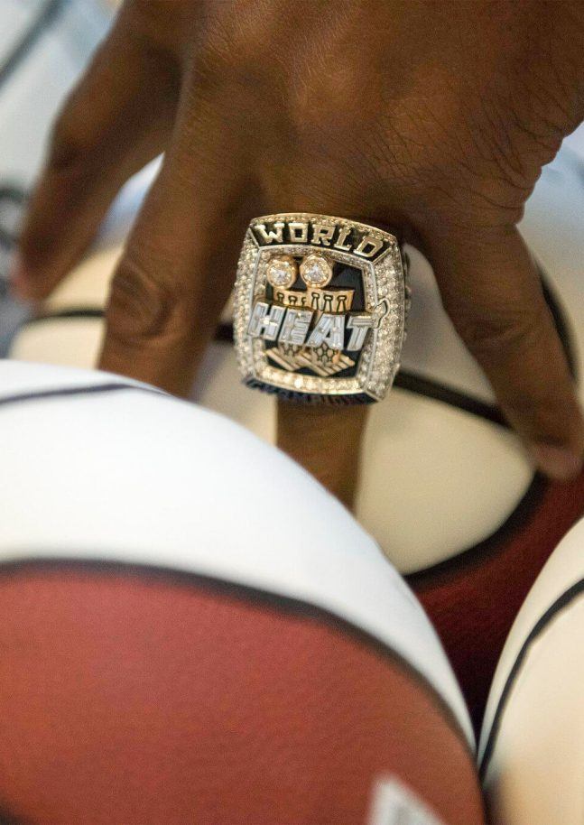 Ray Allen wearing NBA ring