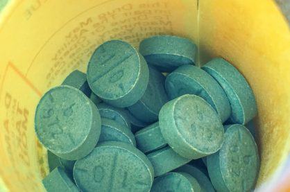 A tub full of ritalin tablets