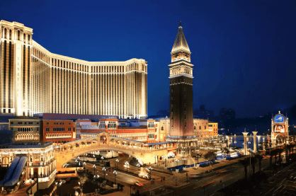 The Venetian hotel situated in Macau