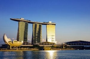 Silhouette Marina Bay Sands