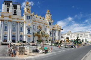 The Imperial Palace casino in Saipan under construction