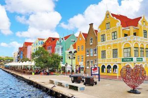 The boardwalk in Willemstad, Curaçao