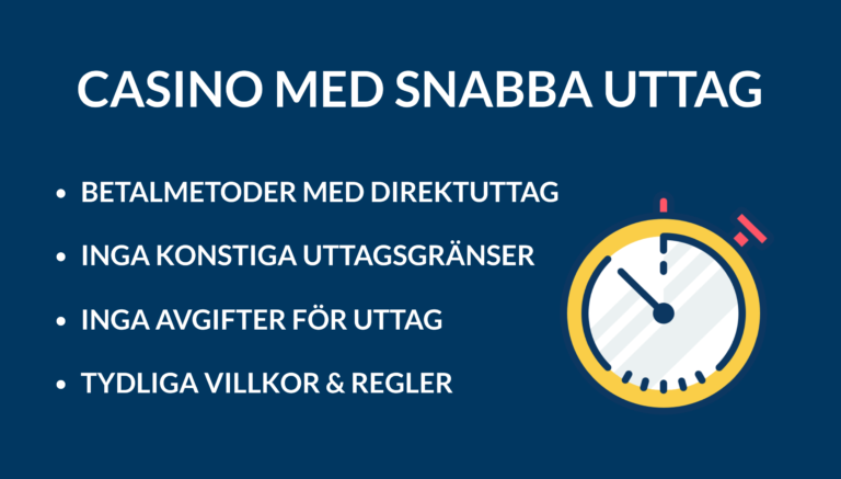 fördelar på casinon med snabba uttag