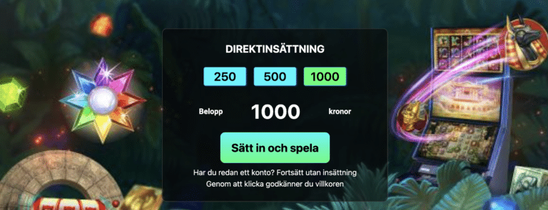 Swift casino insättning