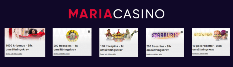 maria casino bonusar