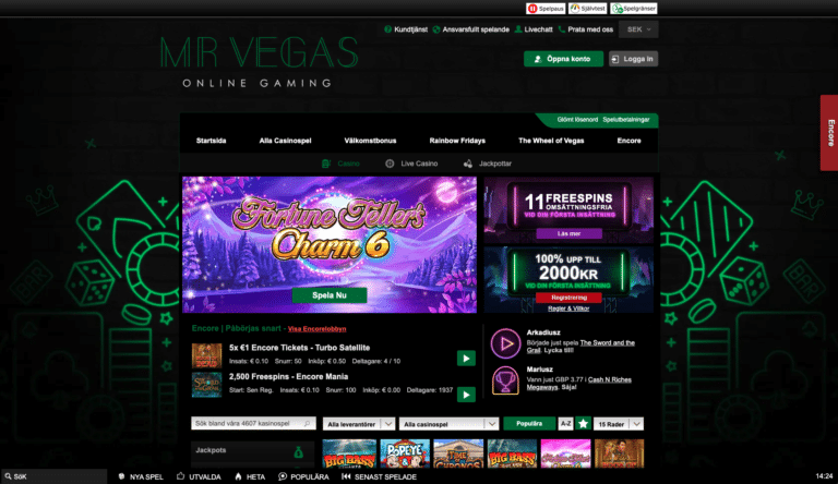 mr vegas casino välkomstbonus