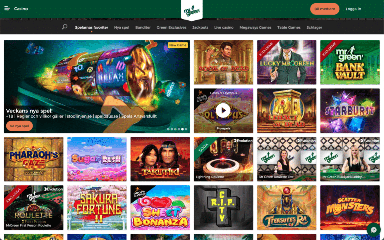 mrgreen casino spel