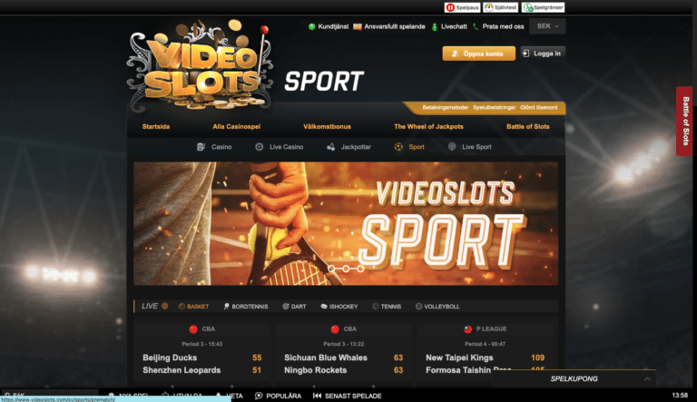 videoslots betting