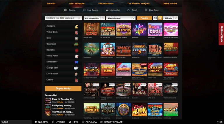 videoslots casinospel