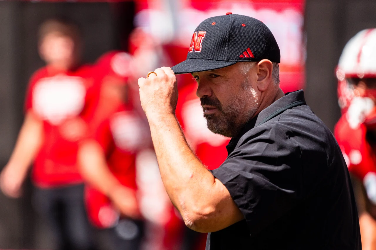 Nebraska Cornhuskers head coach Matt Rhule before a game against the UTEP Miners at Memorial Stadium.