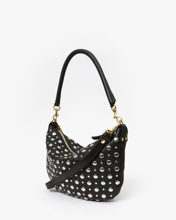 back flat of the Black w/ Silver Studs Petit Moyen