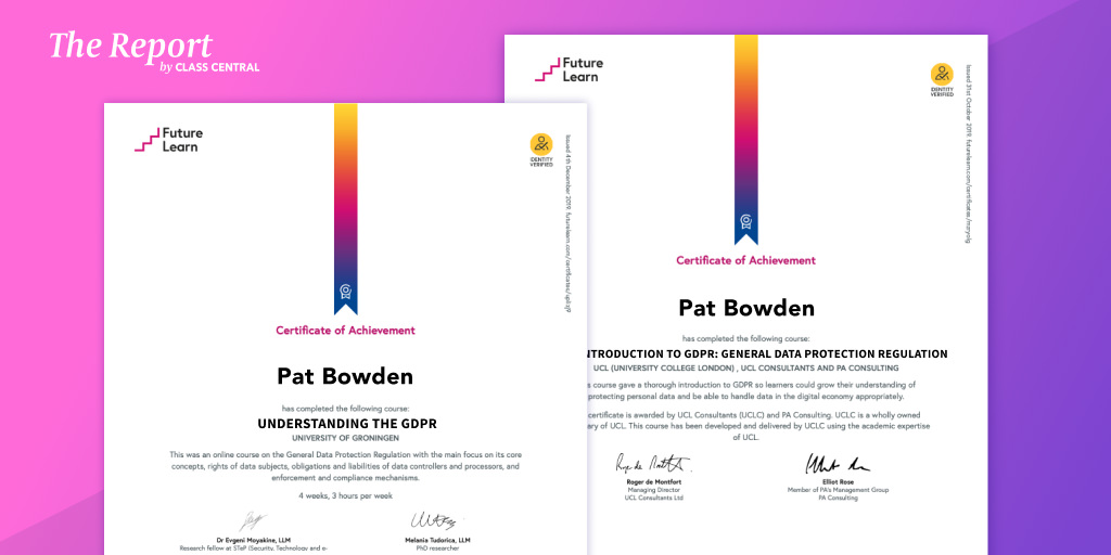 FutureLearn Certificates