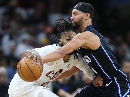 Cleveland cavaliers in game one of the first round of NBA playoffs agains the Orlando Magic