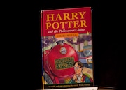 The watercolor artwork used on the cover of the first book in J.K. Rowling's "Harry Potter" series, "Harry Potter and the Philosopher's Stone," sold at auction Wednesday, June 26, for nearly $2 million.
