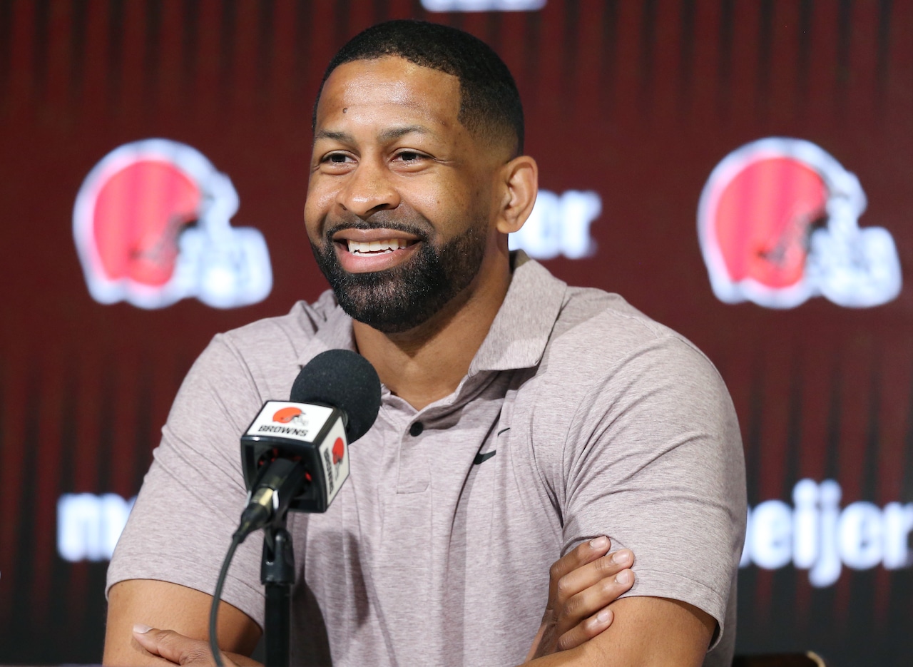 Cleveland Browns GM Andrew Berry covers NFL Draft questions, April 18, 2024