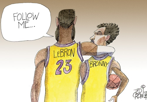 LeBron and Bronny James are Lakers: Crowquill