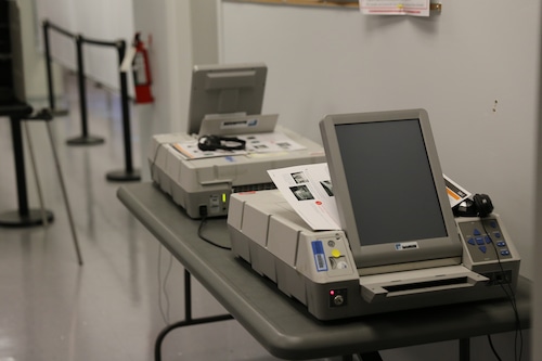 Setting up for in-person voting