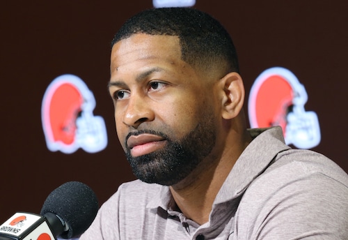 Cleveland Browns GM Andrew Berry covers NFL Draft questions, April 18, 2024