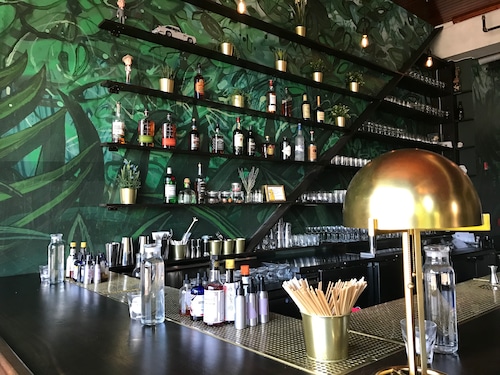 After five years in Clevelands Tremont neighborhood Will Hollingsworth has expanded his cocktail bar south to Akron.