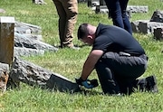 The FBI and local police are investigating after nearly 180 tombstones were vandalized at Jewish cemeteries in Cincinnati.