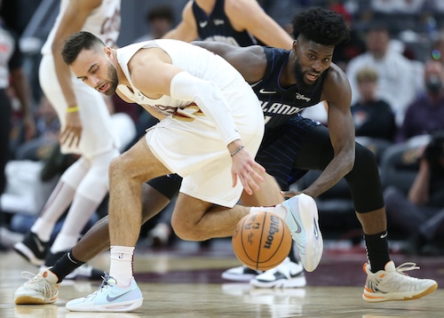 Cleveland cavaliers in game one of the first round of NBA playoffs agains the Orlando Magic