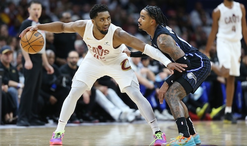 Cleveland cavaliers in game one of the first round of NBA playoffs agains the Orlando Magic