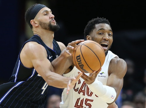 Cleveland cavaliers in game one of the first round of NBA playoffs agains the Orlando Magic