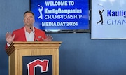 For the organizers of the Kaulig Companies Championship, the golf tournament is equal parts fun for the community and a serious philanthropic force. Tim Clepper, president and chief executive of Kaulig Companies Limited, addressed the media Tuesday.