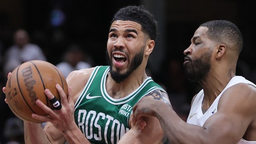 Cleveland Cavaliers battle the Boston Celtics in game 3 of their playoff game at Rocket Mortgage FieldHouse