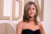 Actress Jennifer Aniston, a star in the TV series "Friends," is launching a children's book series based on her rescue dog, Clyde. 