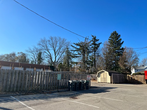 The Fairview Park service garage is located behind city hall