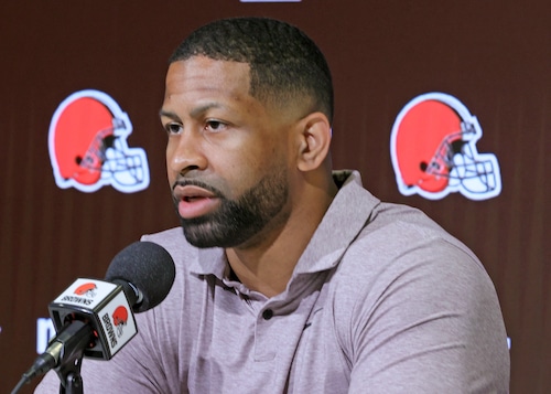 Cleveland Browns GM Andrew Berry covers NFL Draft questions, April 18, 2024