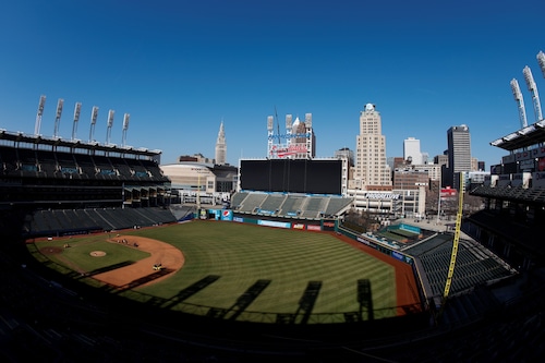 Progressive Field will hold three days of golf in September.