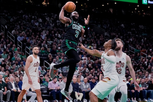Cavaliers battle the Celtics in game 5 of the NBA playoffs