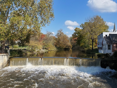 The Chagrin River from the Main Street Bridge in Chagrin Falls