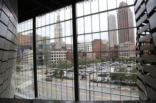 Cleveland scenes can be found all around the rocket mortgage field house