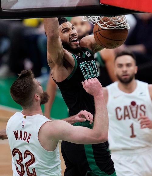 Cleveland Guardians battle the Boston Celtics in playoff ball
