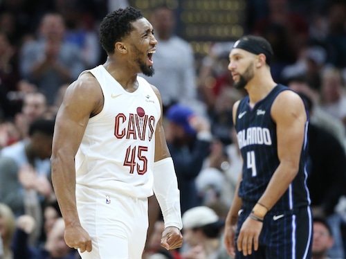 Cleveland cavaliers in game one of the first round of NBA playoffs agains the Orlando Magic