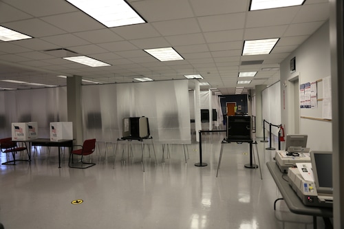 Setting up for in-person voting