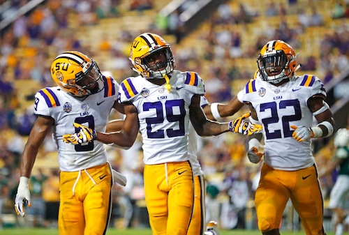 Greedy Williams and Grant Delpit